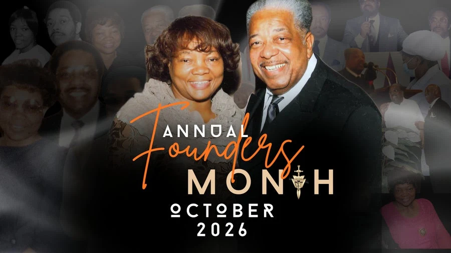Greater Ecclesia Temple’s October 2026 Founders Month flyer